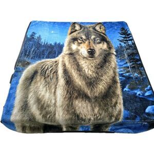 Wolf Night Sky‎ Wild Frontier James Meger Blanket Throw Soft Plush 48”x60”